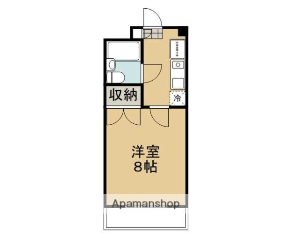 ヌーボ静市(1K/1階)の間取り写真