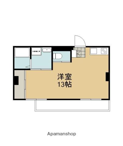 ルーラルポンド(ワンルーム/3階)の間取り写真