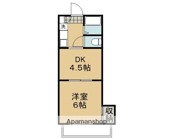 REQUIE紫竹(2K/2階)の間取り写真