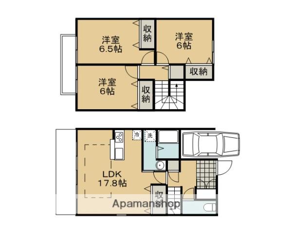 セルシオール鴨川(3LDK)の間取り写真