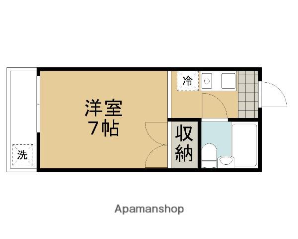 聖倖マンション(1K/2階)の間取り写真