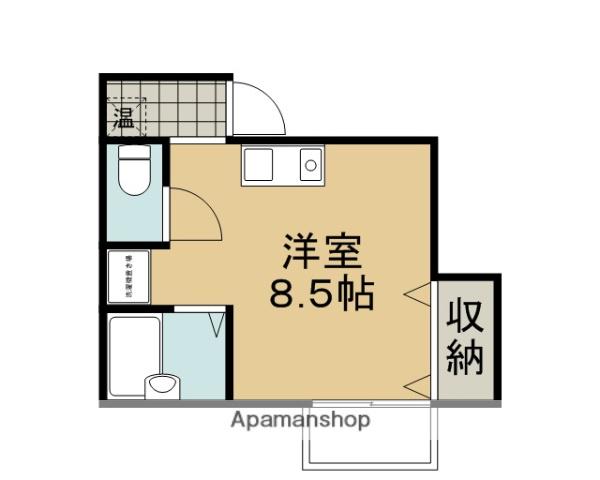 カルディアハイツ北芝(ワンルーム/2階)の間取り写真