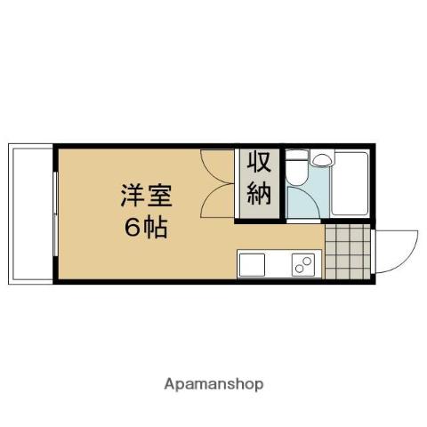 コーポバードワン(1K/2階)の間取り写真