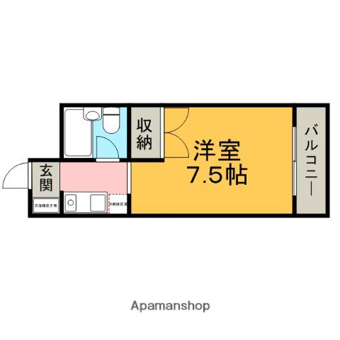 メゾンジョア パートⅠ(1K/3階)の間取り写真