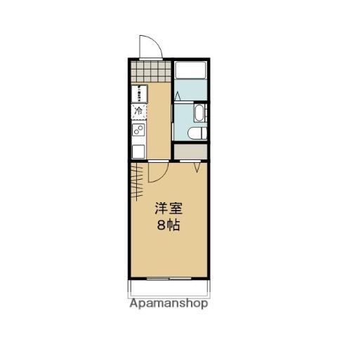 MESAVERDE紫竹(1K/1階)の間取り写真