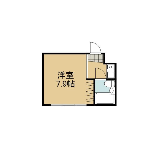 エイコンズハウス(1K/3階)の間取り写真