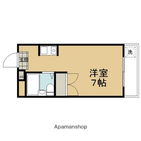 リバティハウス(ワンルーム/4階)の間取り写真