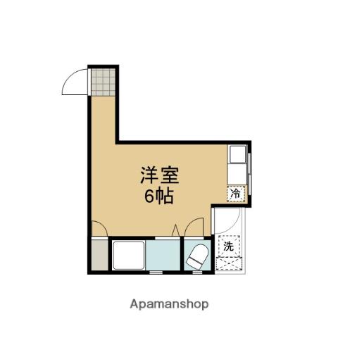 ハイツ松ヶ崎(ワンルーム/2階)の間取り写真