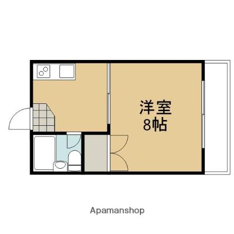 ロイヤルプラザ(1K/3階)の間取り写真