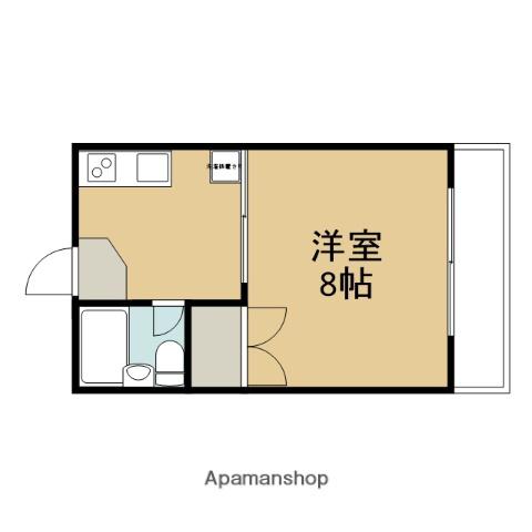 ロイヤルプラザ(1K/3階)の間取り写真