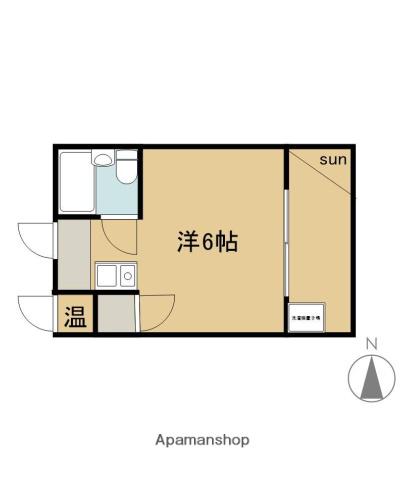 プティメゾン下鴨(1K/1階)の間取り写真