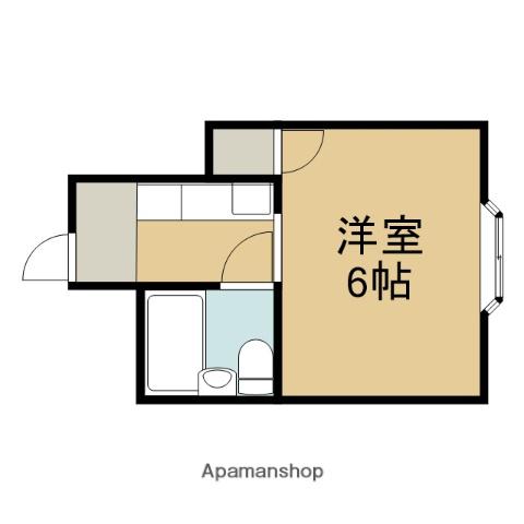 プティメゾン下鴨(1K/1階)の間取り写真