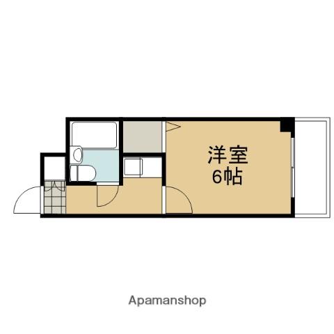 ハイツ静市(1K/2階)の間取り写真