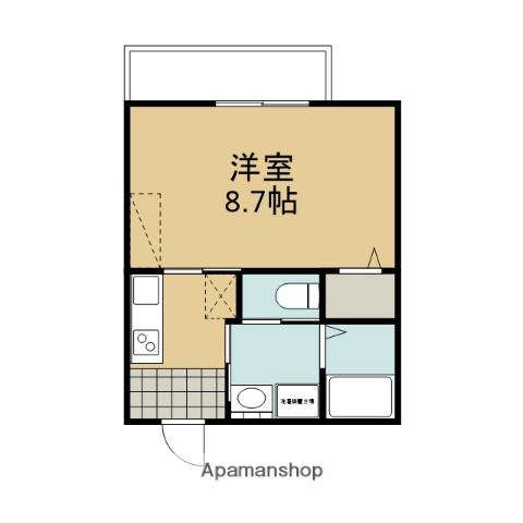MESA VERDE京都西賀茂Ⅱ(1K/3階)の間取り写真