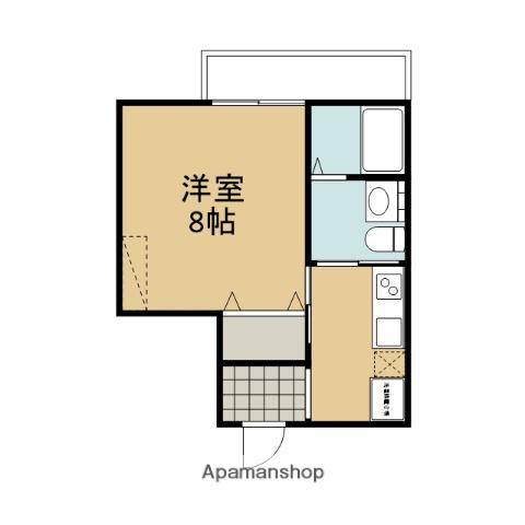 MESA VERDE京都西賀茂Ⅱ(1K/3階)の間取り写真