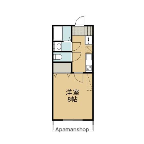 MESA VERDE京都西賀茂Ⅱ(1K/2階)の間取り写真