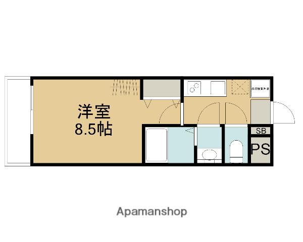 FELIZ MORADA(1K/2階)の間取り写真