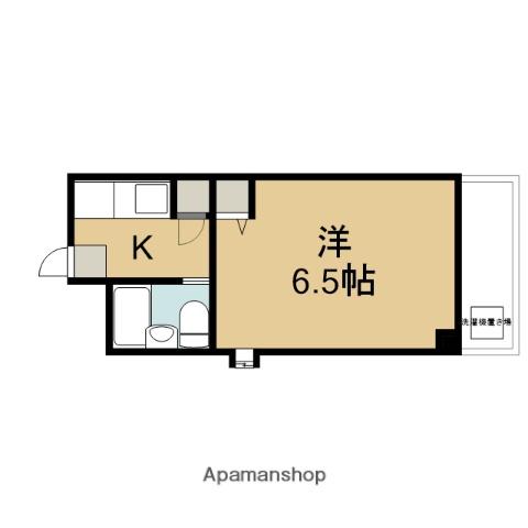 エスポワール(ワンルーム/3階)の間取り写真