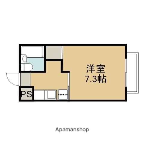 CASACORAGGIO(ワンルーム/1階)の間取り写真