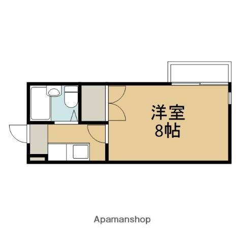 グラン・デスペランス(ワンルーム/1階)の間取り写真