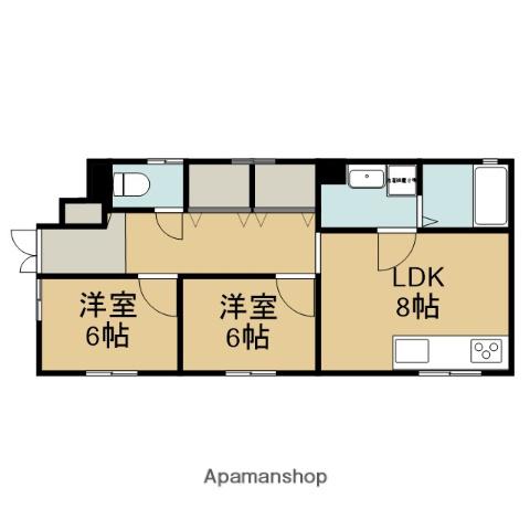 叡山電鉄 一乗寺駅 徒歩7分 1階建 築46年(2DK)の間取り写真