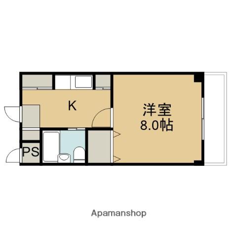 ラモヴェール大塚(1K/1階)の間取り写真