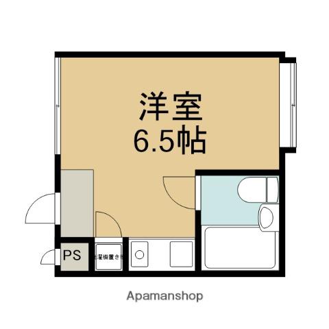 デュ北白川(ワンルーム/2階)の間取り写真