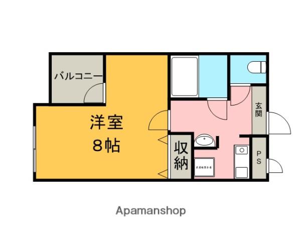 メゾンドールグリーンハイツ(1K/3階)の間取り写真