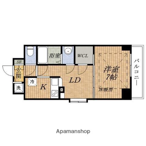 NT新大阪アネックス(1LDK/13階)の間取り写真