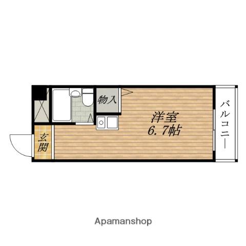 シティライフ8(ワンルーム/5階)の間取り写真