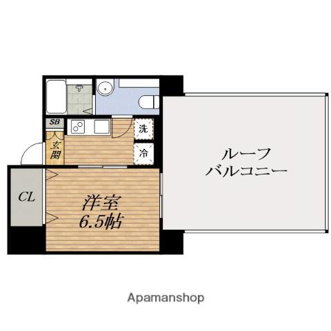 オリエンタルESAKA(1K/12階)の間取り写真