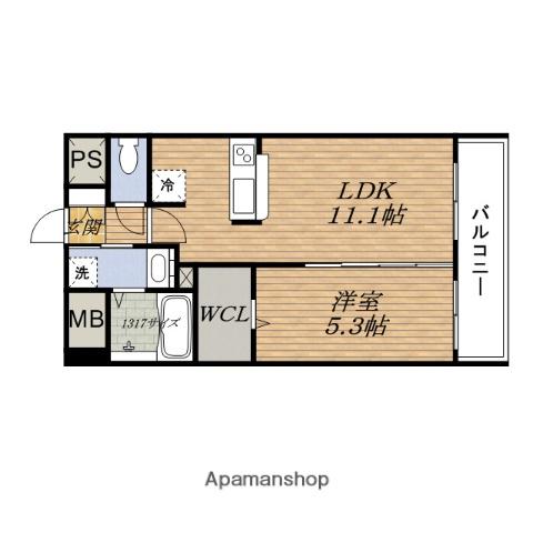 K-PLAT21(1LDK/1階)の間取り写真