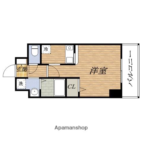 NH新大阪Ⅱ(1K/6階)の間取り写真