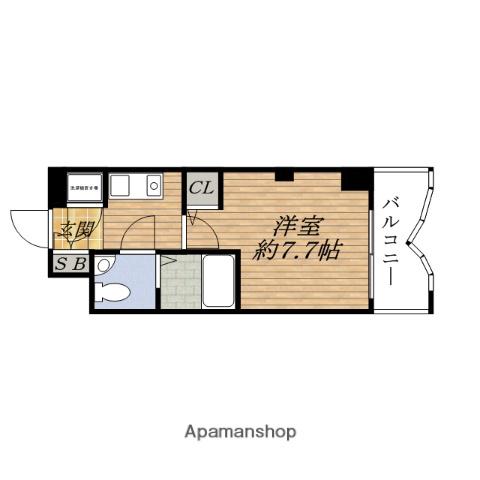 SERENITE新大阪弐番館(1K/13階)の間取り写真