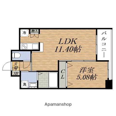 NH江坂(1LDK/10階)の間取り写真