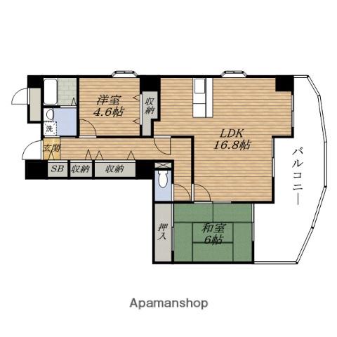 東明マンションESAKAⅡ(3LDK/2階)の間取り写真