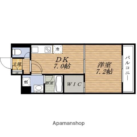 サンレムート ESAKA イースト(1DK/9階)の間取り写真
