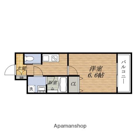アリビオESAKA垂水町(1K/8階)の間取り写真