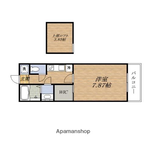 FORESTAGE江坂公園(1K/15階)の間取り写真