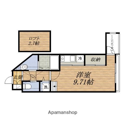 FORESTAGE 江坂垂水町(1K/5階)の間取り写真