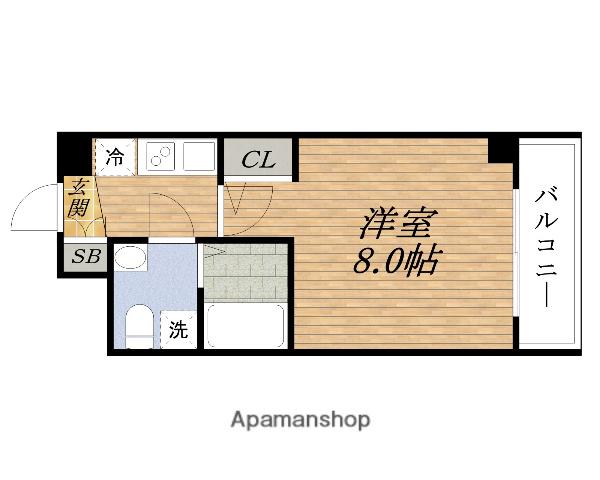 SEST新大阪(1K/8階)の間取り写真