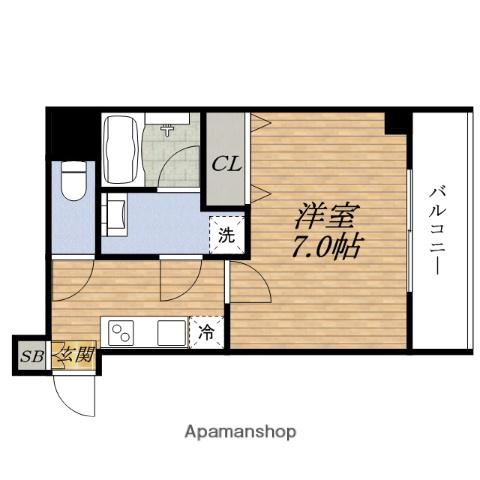 S-FORT江坂SALITA(1K/3階)の間取り写真