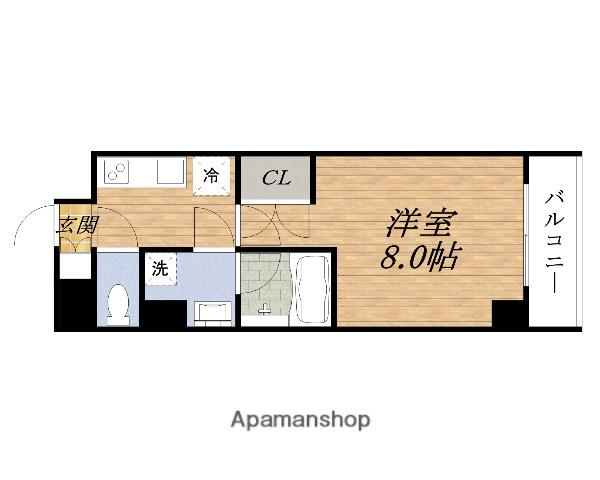S-FORT江坂SALITA(1K/3階)の間取り写真