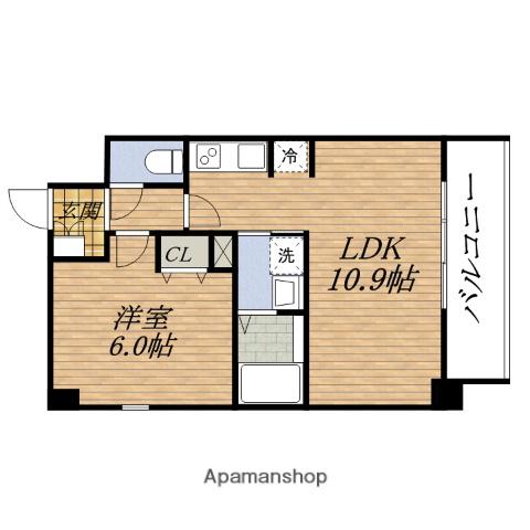 S-RESIDENCE ESAKA(1LDK/4階)の間取り写真