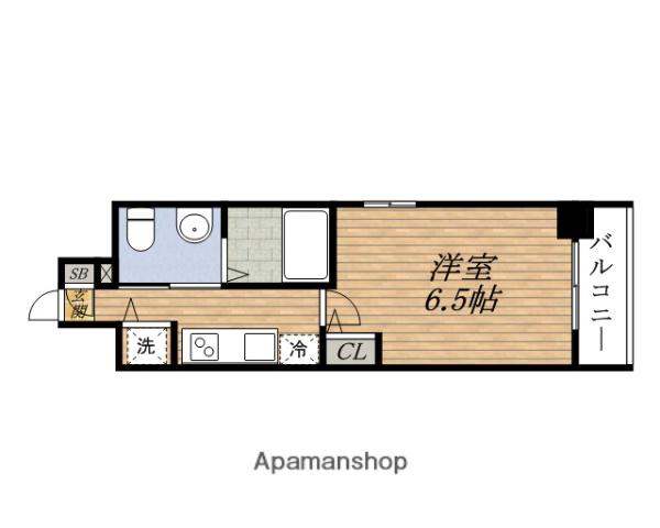 エスリードESAKA江の木町(1K/9階)の間取り写真