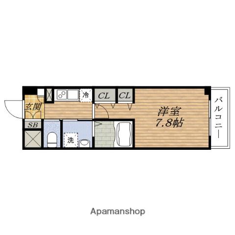 KDXレジデンス豊中南(1K/10階)の間取り写真