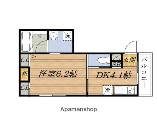 リアンコート ESAKA(1DK/3階)の間取り写真