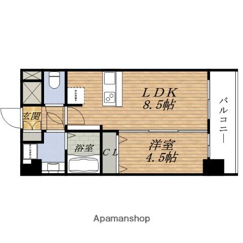 PRESSANCE新大阪ザ・シティ(1LDK/11階)の間取り写真