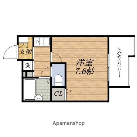 プレサンス新大阪(1K/10階)の間取り写真