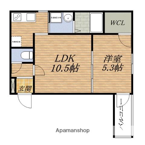フジパレス東三国Ⅲ番館(1LDK/2階)の間取り写真